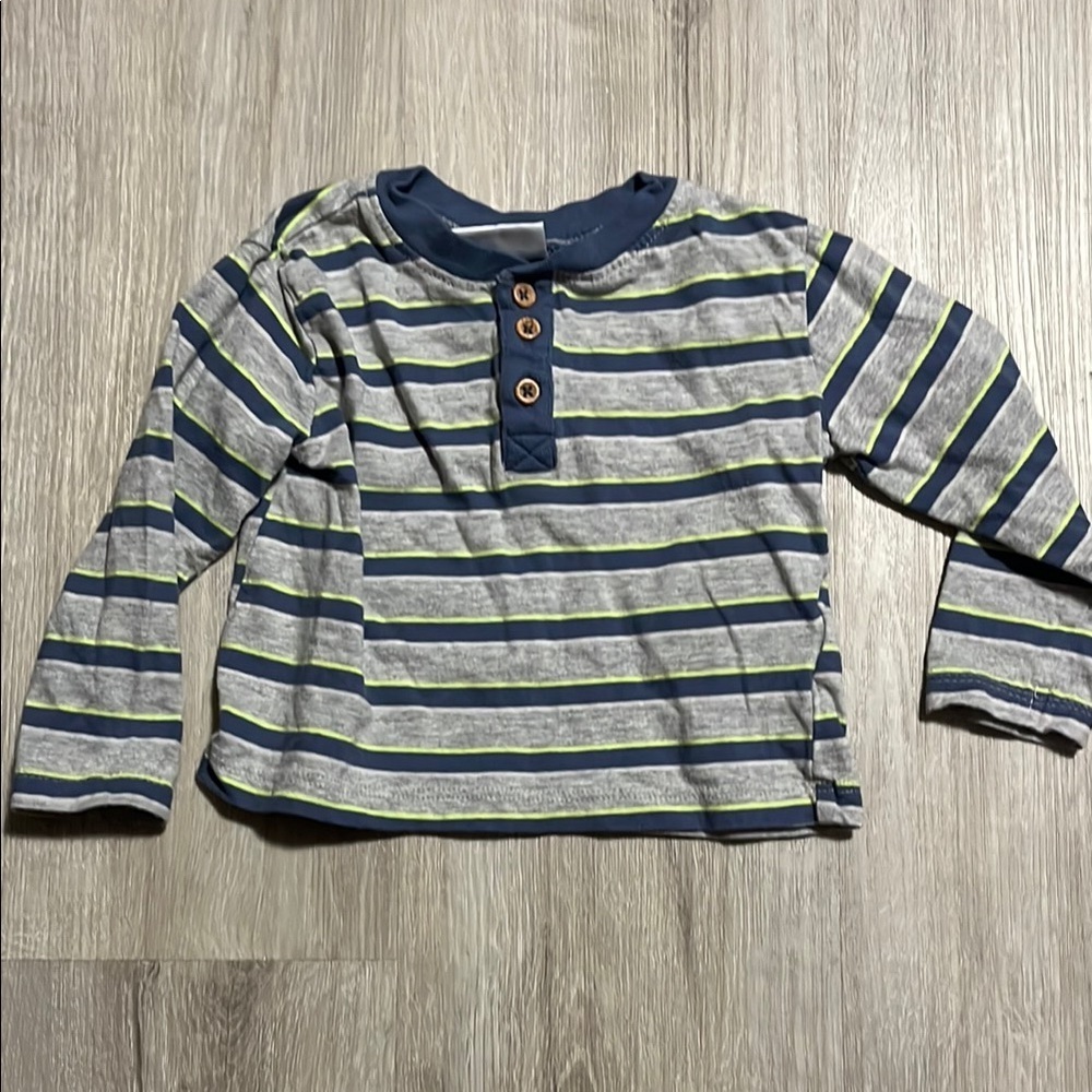 Striped Long Sleeve Kids Shirt